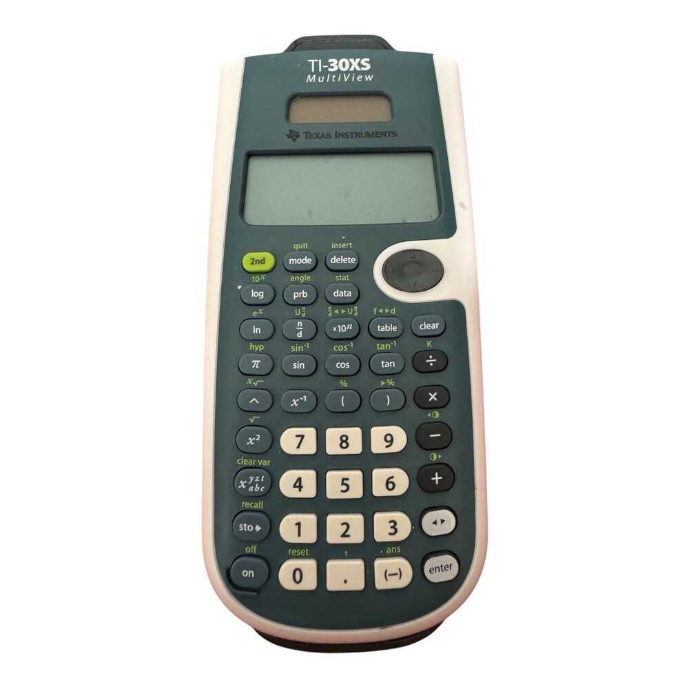 Texas Instruments TI-30XS MultiView Scientific Calculator Blue White Tested Work